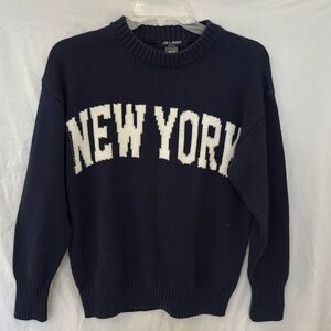 Boutique NEW YORK Womens Sweater Navy Blue size small Love and whiskey brand